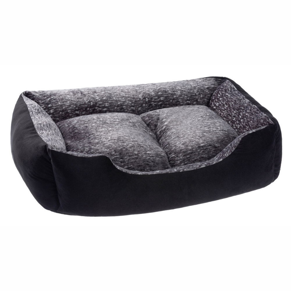 Pat pentru caini si pisici, XL, 90x65x22cm, negru