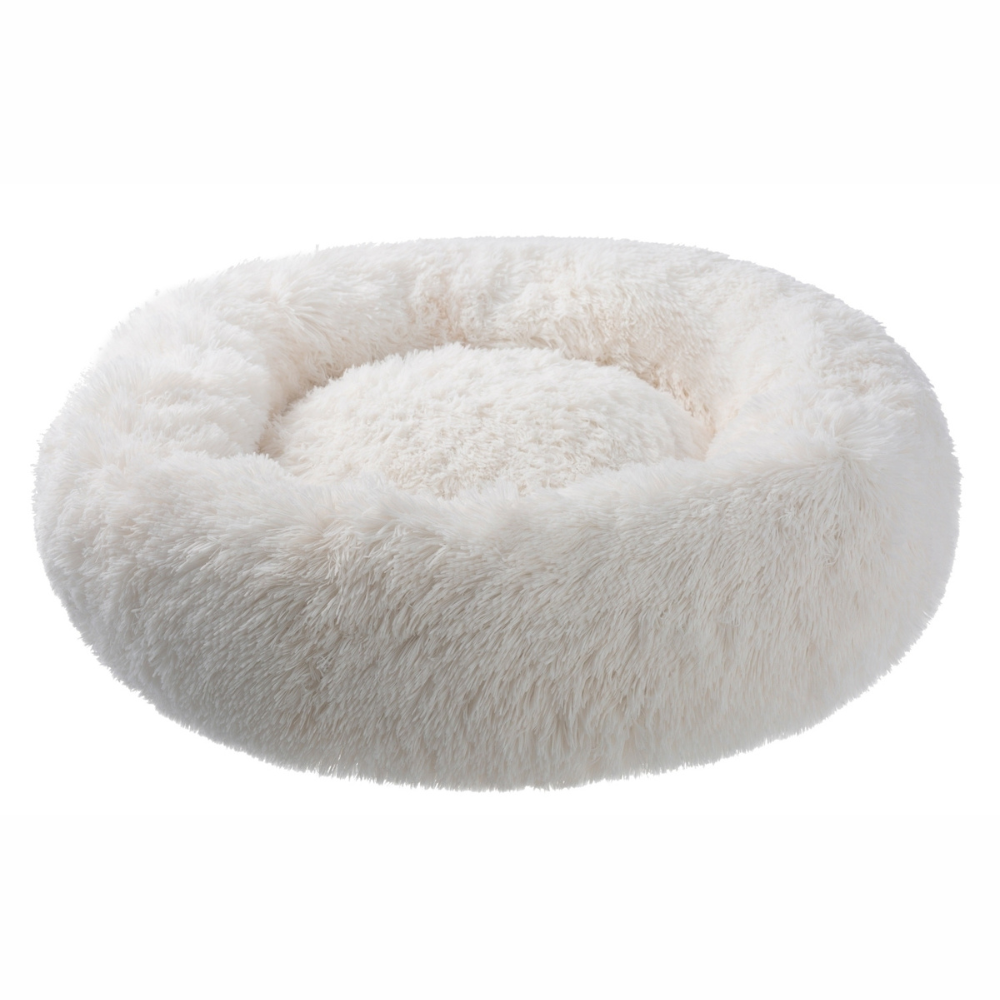 Perna pentru caini si pisici, rotunda, 80 cm, bej