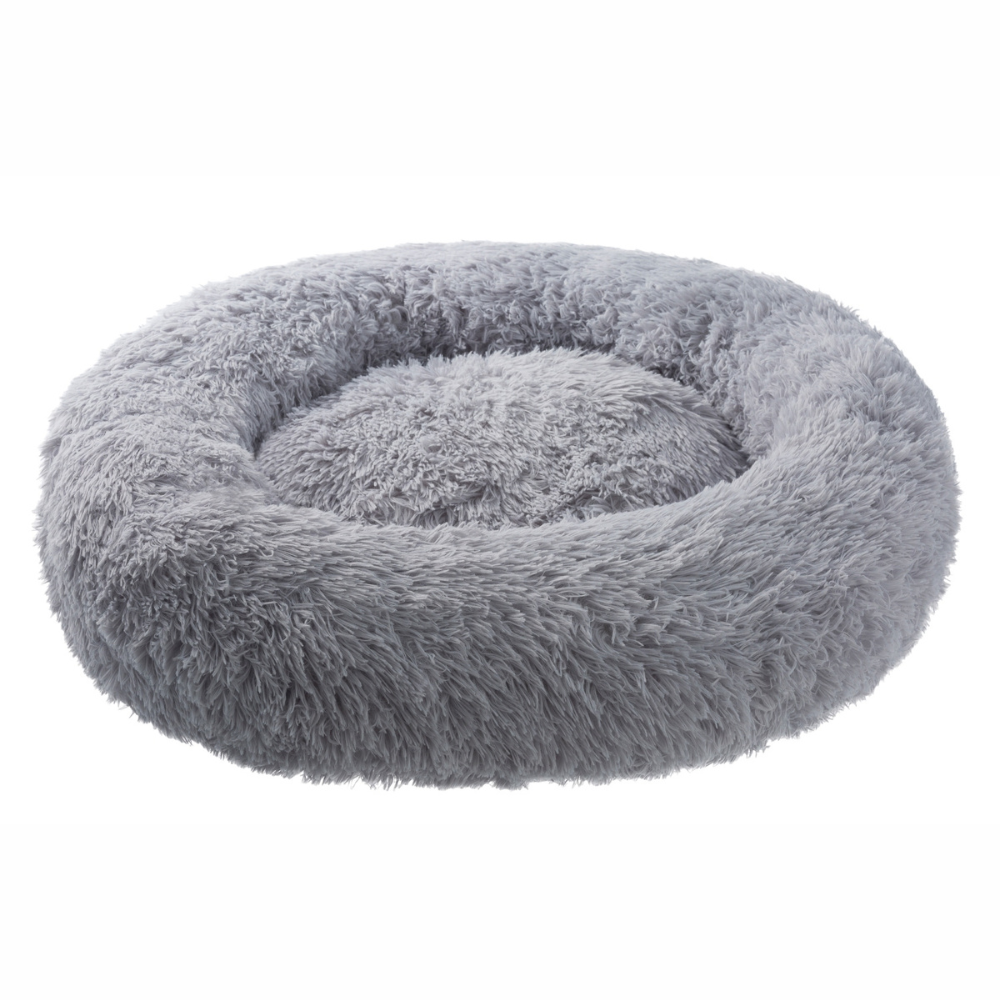 Perna pentru caini si pisici, rotunda, 100cm, gri deschis