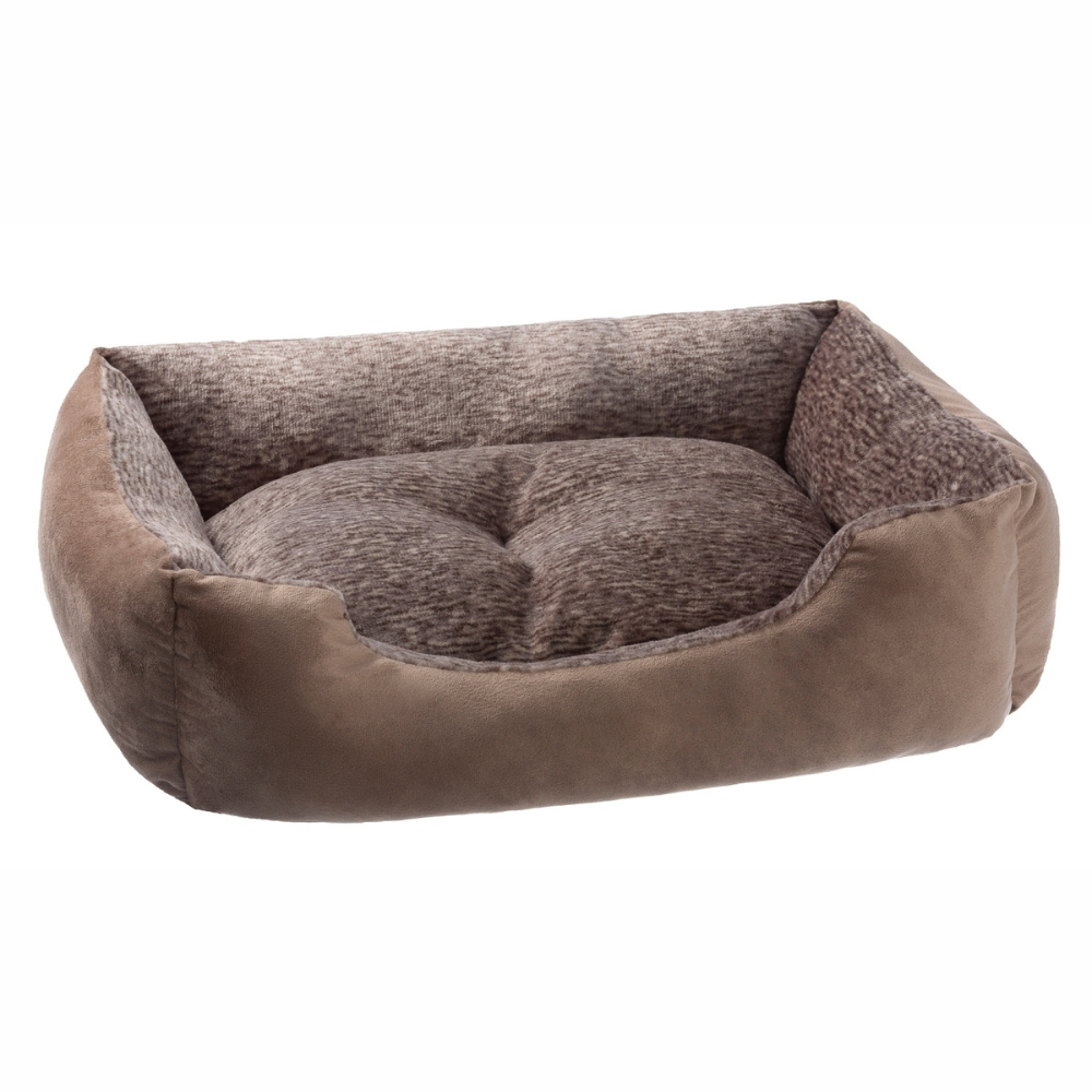Pat pentru caini si pisici, marimea S, 50, x, 40, x, 17, cm, maro