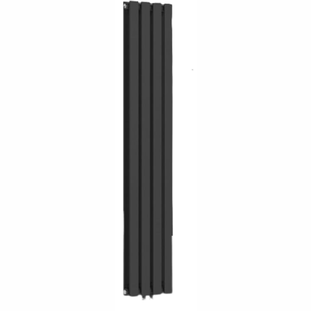 Radiator vertical din otel plat cu multiblock, racord central de 1/2 toli, cu un singur strat, 1600 x 452 mm, 796 W, de tip panou, antracit