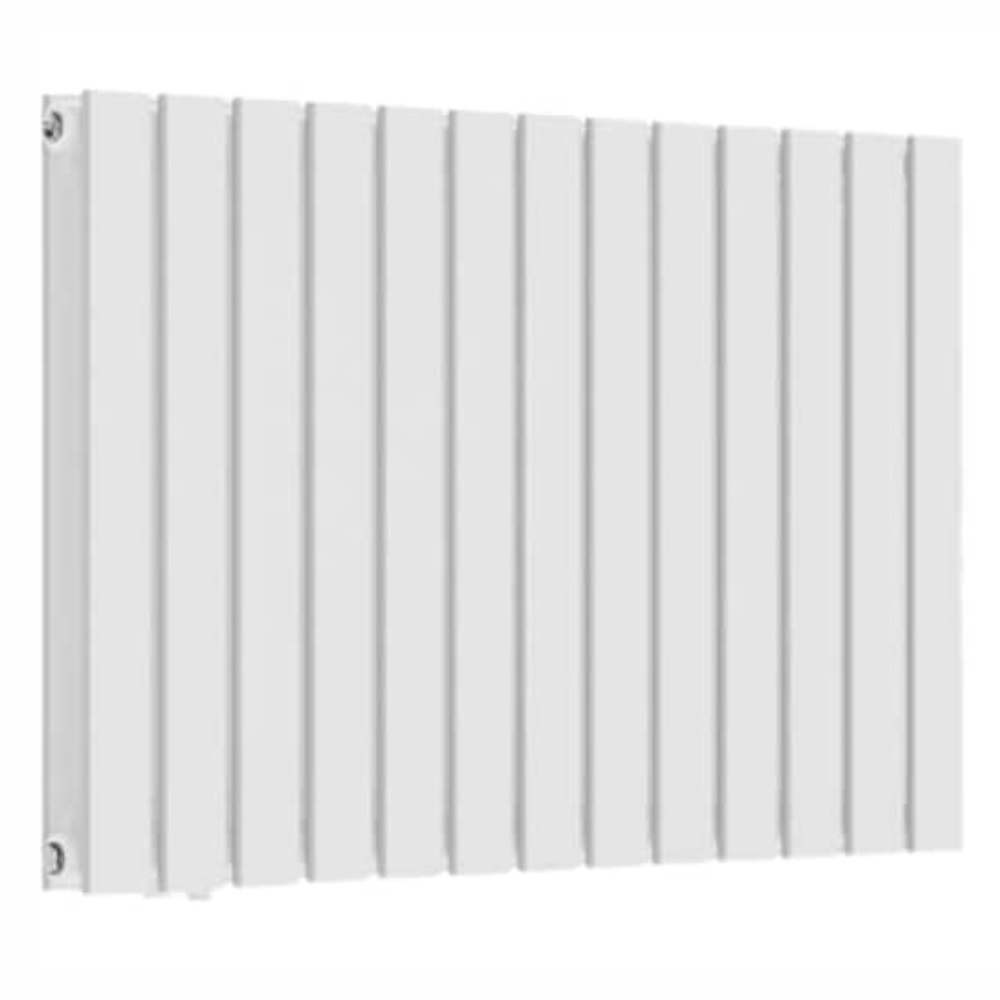 Radiator orizontal din otel plat cu multiblock, racord central de 1/2 toli, dublu strat, 600 x 614 mm, 819 W, de tip panou, alb