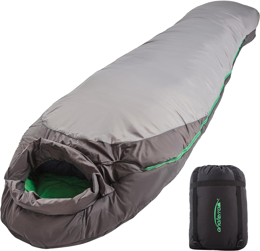 Sac de dormit, de iarna, gri/verde