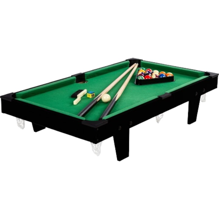 Mini masa de biliard MICRO +, negru, GAMES PLANET