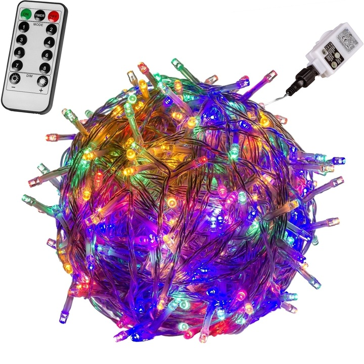 Instalatie de lumini cu 50 de led-uri colorate