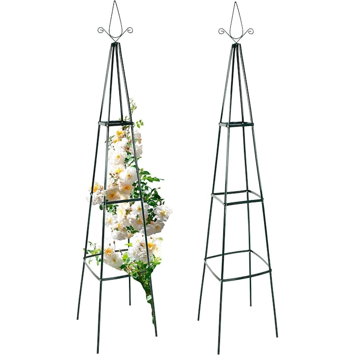 Set de 2 arcuri de trandafir, din metal, 13 mm
