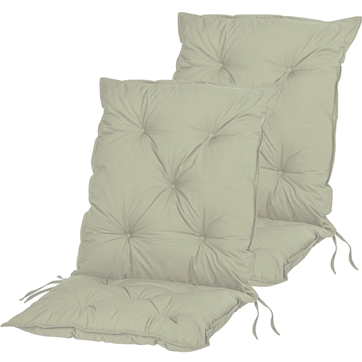 Set de 2 perne de scaun, crem