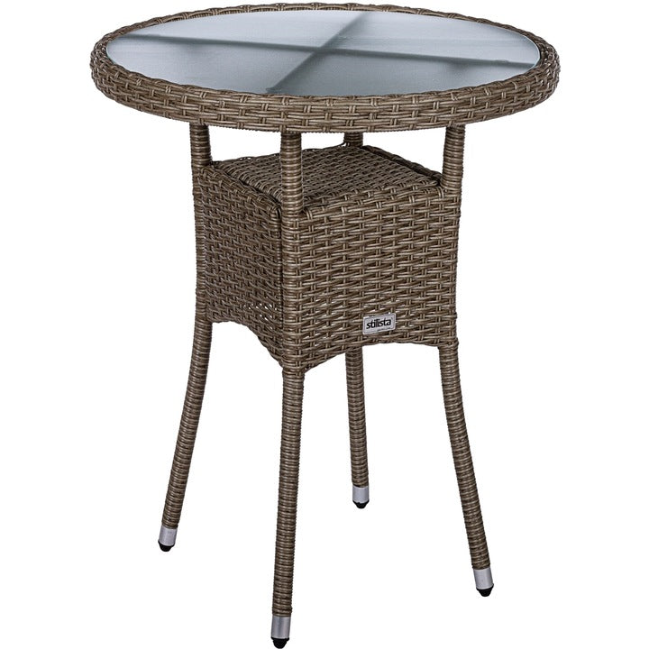 Masa rotunda pentru gradina, 60 cm, crem