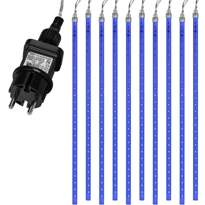 Instalatie led tip turture, 240 led-uri, albastru