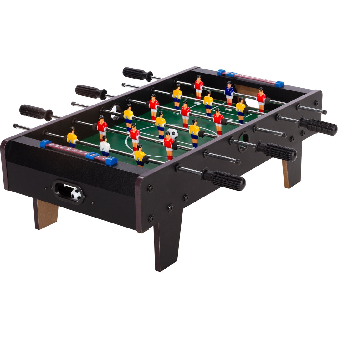 Mini masa de foosball CHELSEA, 70 x 37 x 25 cm, negru, GAMES PLANET