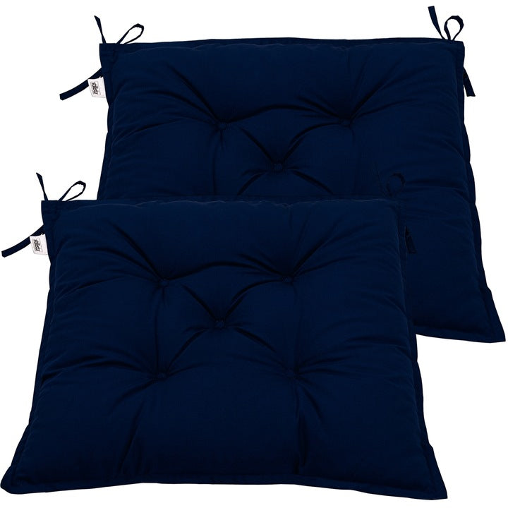 Set de 2 perne de scaun, 40 x 40 x 8 cm, albastru