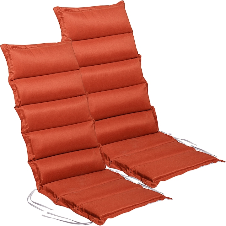 Set de 2 perne pentru scaun cu spatar inalt, teracota
