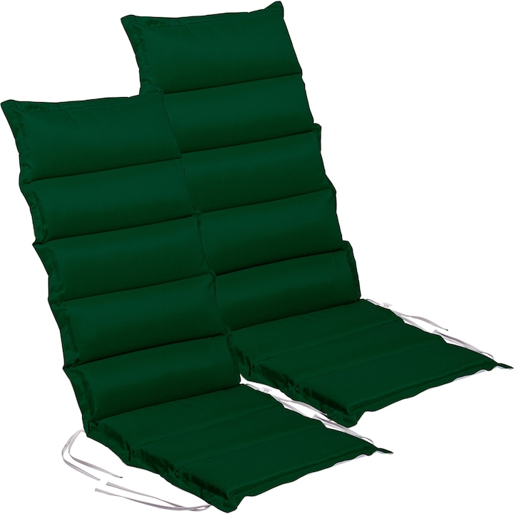 Set de 2 perne pentru scaun cu spatar inalt, verde
