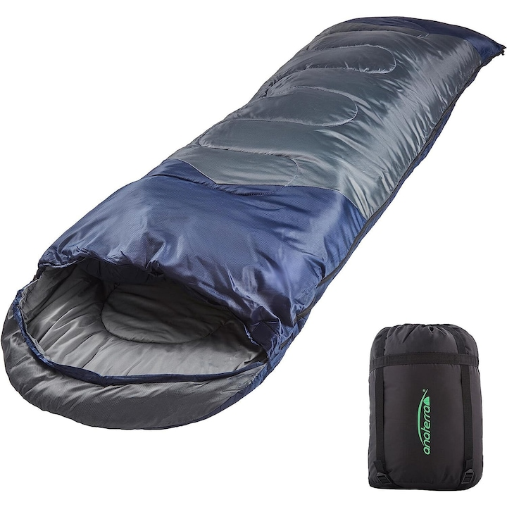 Sac de dormit pentru toate anotimpurile, albastru