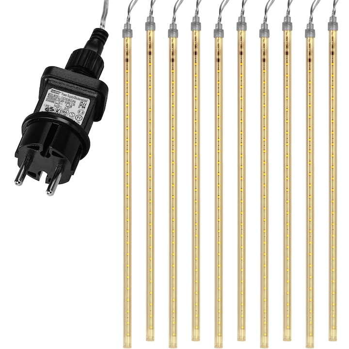 Instalatie led tip turture, 480 led-uri, galben