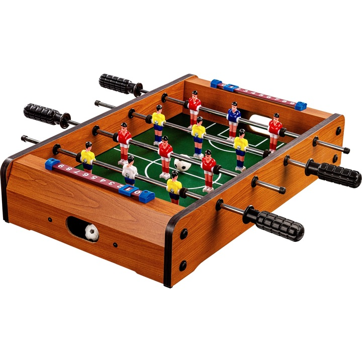 Mini-masa de foosball, 51x31x8cm, lemn