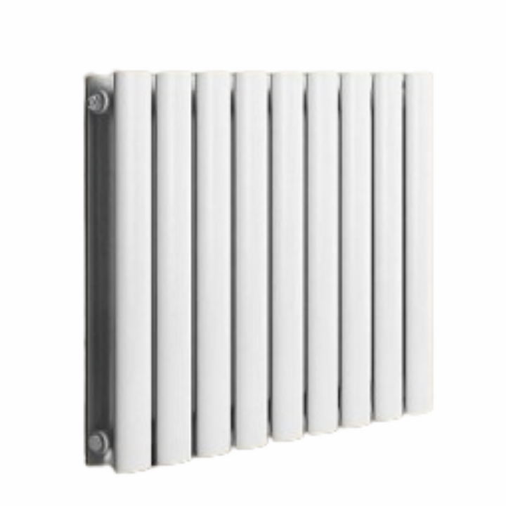 Radiator orizontal plat, racord central de 1/2 toli, dublu strat, 600 x 614 mm, 819 W, alb