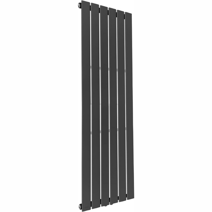 Radiator vertical, plat, 1600 x 300 mm, 530 W, racord central, din otel, antracit