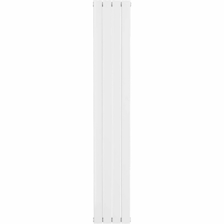 Radiator de design vertical plat, cu un singur strat/dublu strat, dimensiuni la alegere, alb/antracit, cu/fara multiblock (1/2 toli) (fara robinet, 1800 x 304 mm dublu strat alb)